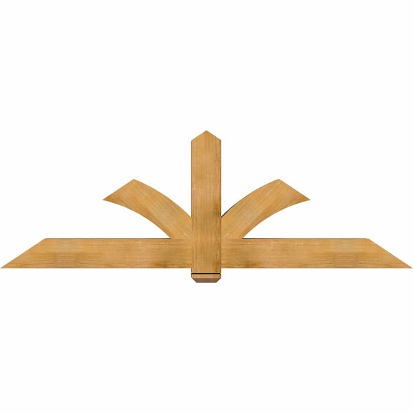 Ekena Millwork Redmond Rough Sawn Timber Gable Bracket, Western Red Cedar, 84"W x 28"H x 6"D x 6"F, 8/12 Pitch GBW084X28X0606RED00RWR - main